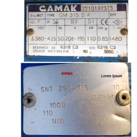 110 kW Tek Kademeli Santrifüj Pompa (Salyangoz Tip) – SNT 250-315 | Avantajlı Fiyat