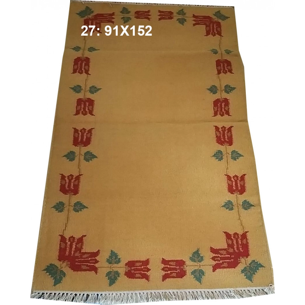 Hand Woven Indian Rugs 91X152 CM