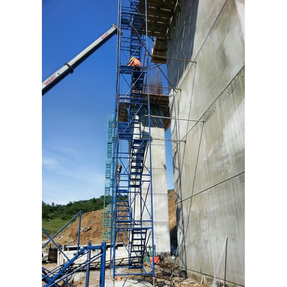 Güvenlikli Çalışma İskelesi – Cephe Tırmanma Platformu