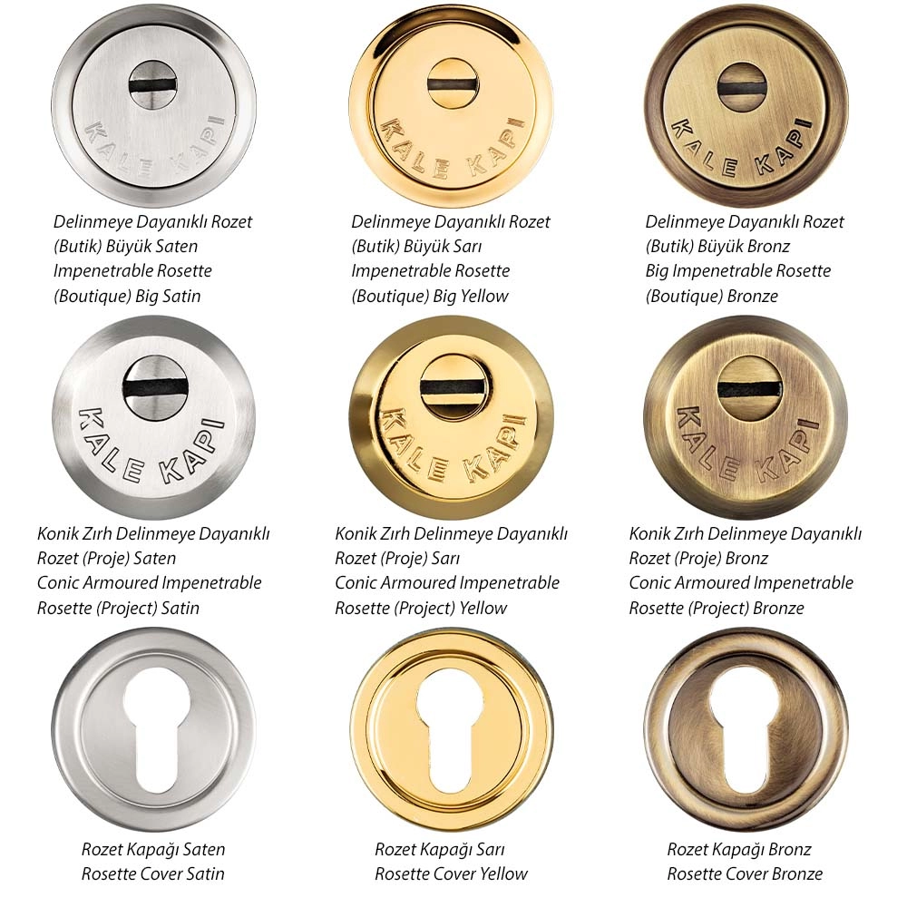 Kale Çelik Kapı Delinmeye Karşı Dayanıklı Rozet | Avantajlı Fiyat