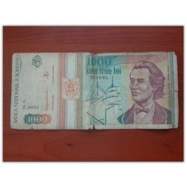 1000 Lei - 1993 Basım -  Romanya Parası