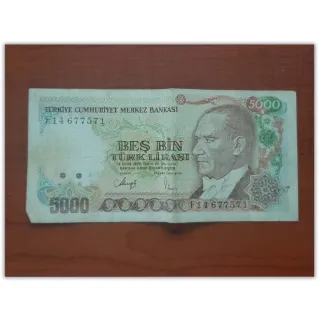 5000 TL - Five thousand Turkish Liras - 1983 Edition