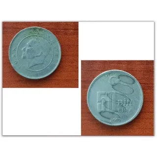 50000 Lira - Ellibinlira 2003 Basım