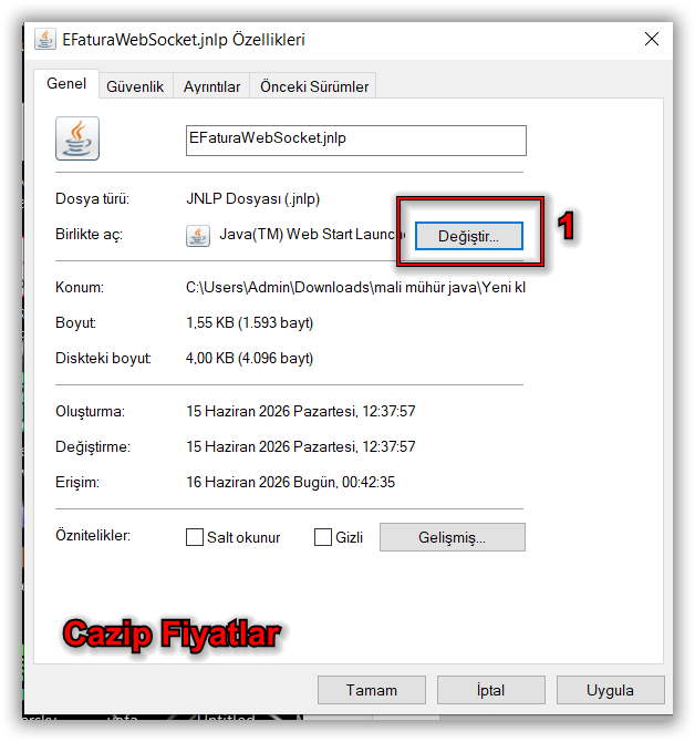 JNLP file properties